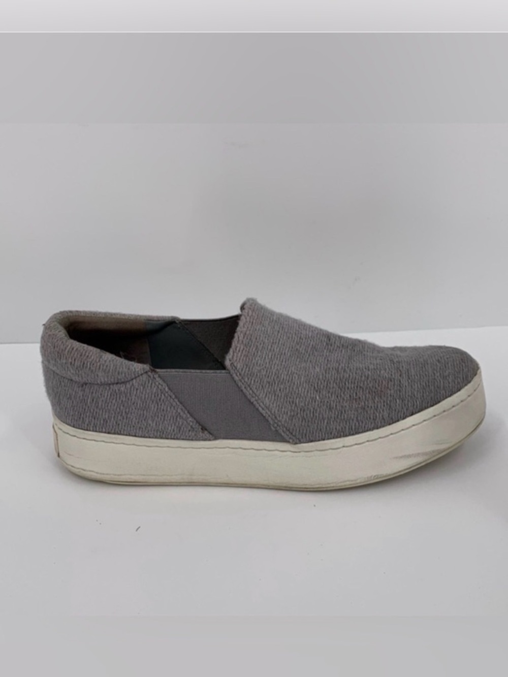Vince Warren platform slip-on sneaker shoe gray fabric women 40 10